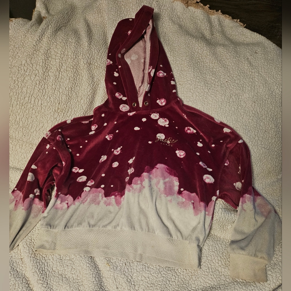 Justice Pink and White Hoodie